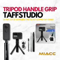 TaffSTUDIO Tripod Tongsis Handle Grip Bullet Time Stick Ultra Long Invisible for Insta360 GoPro 18cm