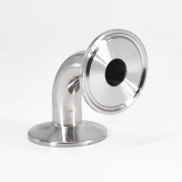 1.5" Tri Clamp x 19mm 3/4" Pipe OD SUS 304 Stainless Steel 90 Degree Elbow Sanitary Fitting Home Brew Beer Wine