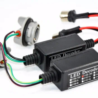 50PCS LED Bulbs Power 8W Error Free Canbus Canceler Adapter Decoder Anti-Hyper Flashing Blinking 1156 1157 3156 3157 7440 7443