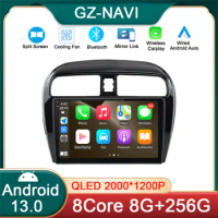 Android Auto Radio for Mitsubishi Mirage 2012 2013-2018 Wireless CarPlay 4G Car Multimedia Navigation GPS 2din autoradio