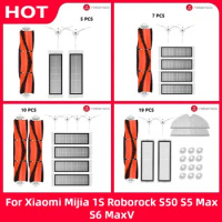 For Xiaomi Mijia 1s 1st Roborock S50 S5 Max S6 MaxV S6 Pure Hepa Filter Mop Cloth Main Brush Robot Vacuum Cleaner Accessories