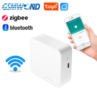 Tuya WiFi ZigBee Hub Wireless Smart Home Bluetooth Gateway Work With Smart Life APP Compatible With Alexa Google Assistant