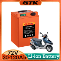 GTK Electric Scooter Battery 72V 20Ah 30Ah 40Ah 50Ah 60Ah 75Ah 100Ah 120Ah Lithium for AGV Boat Trolling Motor Hybrids Motocycle