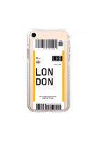 MobileHub Apple iPhone 8 Boarding Pass Clear Case (London)