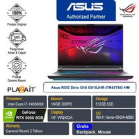 Asus ROG Strix G16 G615JHR-I7N55T6G-HM/Intel Core i7-14650HX/16GB/512GB/NVIDIA GeForce RTX 5050 8GB 