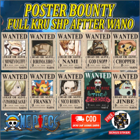 Poster Buronan Onepiece A3+/ A4 Full Kru SHP Pajangan hiasan dinding anime Terupdate