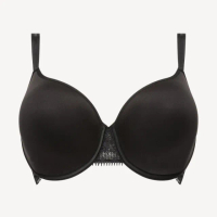 【Chantelle 仙黛爾】DayToNight.透氣記憶纖維T-shirt Bra.15F60_011(錦緞光面肩帶.緹花蕾絲涼爽)