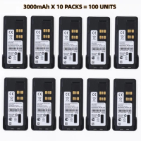 100NOS 7.4V 3000mAh Non-Im-pres Lithium-Ion Battery for Motorola XiR P8668 8660 8668i GP328D for PMNN4409 PMNN4407 PMNN4493 4424