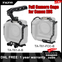 Tilta Full Camera Cage for Canon EOS R3 TA-T61-FCC-B TA-T61-A-B for Canon EOS Xeno Top Handle 1/4"-20 with Locating Pins