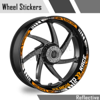 For KTM Duke 200 390 690 790 890 1290 RC8 Motorcycle Wheel Sticker 17 Inch Rim Stripe Tape READY TO RACE Logo Decal Accessorise