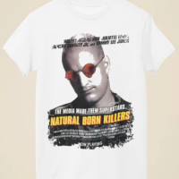 Natural Born Killers - Movie Poster Inspired Unisex White T-Shirt