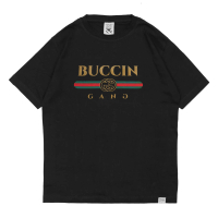 Kaos / Baju / T-Shirt Plesetan Lucu T-Shirt Buccin Gang Black