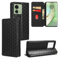 Wallet Cover For Motorola Edge 40 Magnetic Card Flip Leather Stand Phone Protective Case For Motorola Moto Edge 40 Edge40 Case