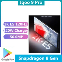 DHL Fast Delivery Vivo Iqoo 9 Pro 5G Cell Phone 2K E5 Screen 3200x1440 6.78" 120HZ Snapdragon 8 Gen 1 OTA 120W Charger 50.0MP Qi