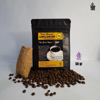 Kopi Lelet Gilingan Halus Gunung Ungaran - Exclusive Zipper Flat Bottom Pouch - Bubuk, Coffee Premiu
