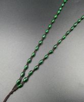 天然碧玉米珠項鏈掛繩手工編織吊墜繩 廠家現貨掛件繩