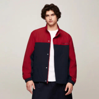 【Tommy Hilfiger】官方旗艦館 可收藏式防水帆船外套_藍色