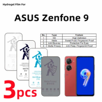 3pcs HD Hydrogel Film For ASUS Zenfone 9 Matte Screen Protector For ASUS Zenfone 9 Eye Care Blueray Anti Spy Protective Film