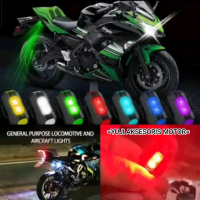 Rechargeable Lampu Strobo / Lampu Sepeda / Aircraft Flash Led 7 Warna / Mode.