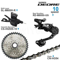 SHIMANO DEORE M6000 10v Groupset with SL-M6000 Right Shifter Rear Derailleur Cassette Sprocket COG Chains 10-speed Original