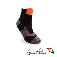 【Arnold Palmer】全方位立體壓縮運動襪-螢光橙(運動襪/高強度運動/跑步/打球/羽球)