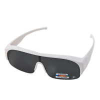 【Z-POLS】半框包覆式新一代設計款 抗UV400頂級Polarized寶麗來偏光眼鏡(珍珠白質感舒適輕量化設計)