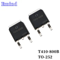 10Pcs T410-800B Thyristor TO-252 4A/800V SMD Triac Large Chip