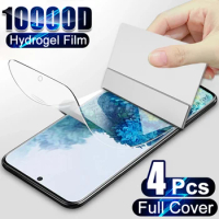 4Pcs Hydrogel Film For Samsung Galaxy S20 S21 FE S22 S23 Plus Ultra S10 S8 S9 Screen Protector Samsung Note 9 10 20 Full Cover
