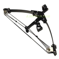 Outdoor Portable Mini Compound Bow Detachable Archery Sports Toy Bow and Arrow Se Pulley Strong Aiming Compound Bowt