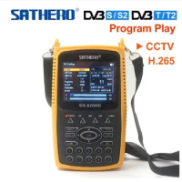 SATHERO SH-820HD DVB-S2 DVB-T/T2 CCTV Combo Digital Satellite Meter Finder H.265 vs ws-6933 kpt-716ts vs gtmedia v8 finder pro2
