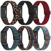 Nylon Elastic Watch Band For Fitbit Charge 4 3 Strap Sports Fabric Bracelet Correa For Fitbit Charge 3 4 Band Woven Watchband