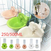 Pet Automatic Water Dispenser Drinking Feeder Puppy Dog Cat Cage Hanging Bowl Fountain Food Dispenser Feeder Pet Supplies