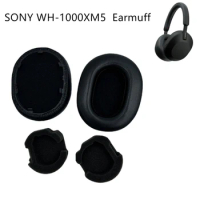 Suitable for SONY WH-1000XM5 Headphone Case Sponge Cover Earmuff Accessories Earpad Equipped with Buckle and Sponge Pad