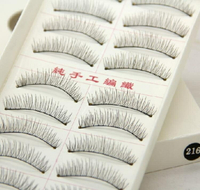 假睫毛 臺灣純手工216假睫毛貼 女自然短款裸妝逼真棉線梗影樓眼睫毛素顏【摩可美家】