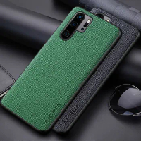 Case for Huawei P30 Pro P30 Lite coque Concise cross pattern Pu Leather soft TPU&amp;Hard PC phone cover for huawei p30 pro case