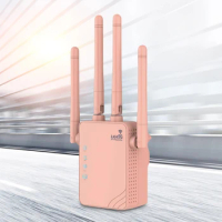 1200Mbps WiFi Signal Booster with WAN/LAN Port Dual Band 2.4GHz/5.8GHz WiFi Range Extender 360° Coverage Supports Ethernet Port