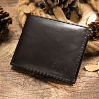 MVA Mens Wallet Leather Genuine Small Leather Wallet Men With Coin Pocket Wallets For Mens Short Man Wallets Man Purse 8866