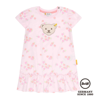 【STEIFF】熊頭童裝 水果圖案短袖洋裝(洋裝)