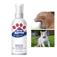 Breath Freshener For Dogs Natural Oral Spray Cleaning Odor Removal 30ml Breath Spray Oral Care For Puppies Dogs Kittens Cats