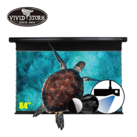 VIVIDSTORM PRO PA 84 inch Slimline Ceiling mounted screen ALR Sound Acoustically Transparent screen for ultra short projector