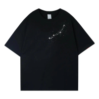 2024 new Pure Cotton Printed T-shirtPure Cotton American Styie Trendy T-shirt Street Style Loose Fit