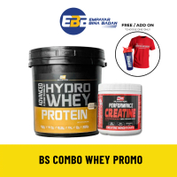 COMBO BS NUTRITION HYDROWHEY 3KG + BS CREATINE 120G