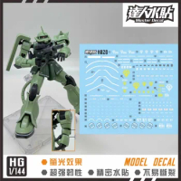 MASTER Decal H028 for 1/144 MS-06 ZAKU II Mobile Suit Model Building Tools Hobby DIY Stickers Fluorescent