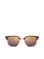 แว่นกันแดดยูนิเซ็กส์ รุ่น Clubmaster RB4416F 6654G9 55 เลนส์โพลาไรซ์ สีแดงเข้ม
