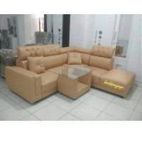 Sofa L hadres + meja free ongkir pengiriman wilayah bandung