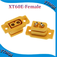 2-10Pcs XT60E-F Female Plug Large Current Gold/Brass Ni Plated Connector Power Battery Connecting Adapter for RC UAV FPV Drone