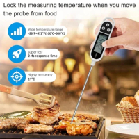 Instant Read Thermometers LCD Display Digital Thermometer with 5.5in Long Probe Cooking Thermometer