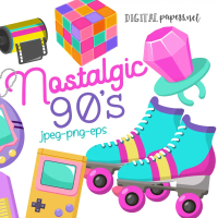 งานตัวรีดติดผ้า (159 ) F. 232 ลายของเล่น  Nostalgic 90s    เเผ่นฟิลม์รีดร้อน