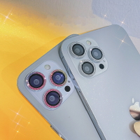 奢華閃鉆適用蘋果13/12鏡頭膜iphone11手機后攝像頭保護圈12promax防刮鏡頭貼全包覆蓋鋼化玻璃膜鑲水鉆