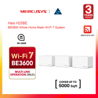 Mercusys Halo H25BE BE3600 Whole Home Mesh Wi-Fi 7 System 2Pack 3Pack